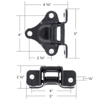 United Pacific - Black Painted Steel Door Hinge For Isuzu NPR (1995-2007) & NPR HD (2003-2007)