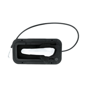 Chrome Interior Door Handle W/Cable & Base For Peterbilt 389 (2008-2023) And 386 (2006-2016) - Driver or Passenger Side