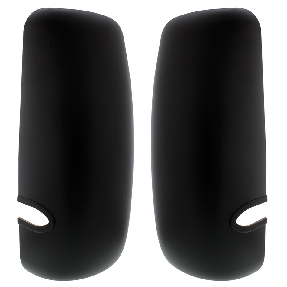 Matte Black Mirror Cover For 1990+ Kenworth T170/T270/T370/T440/T470/T600/T660/T800 - Driver or Passenger Side
