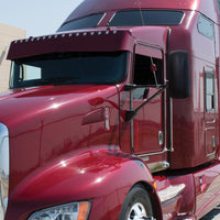 Matte Black Mirror Cover For 1990+ Kenworth T170/T270/T370/T440/T470/T600/T660/T800 - Driver or Passenger Side