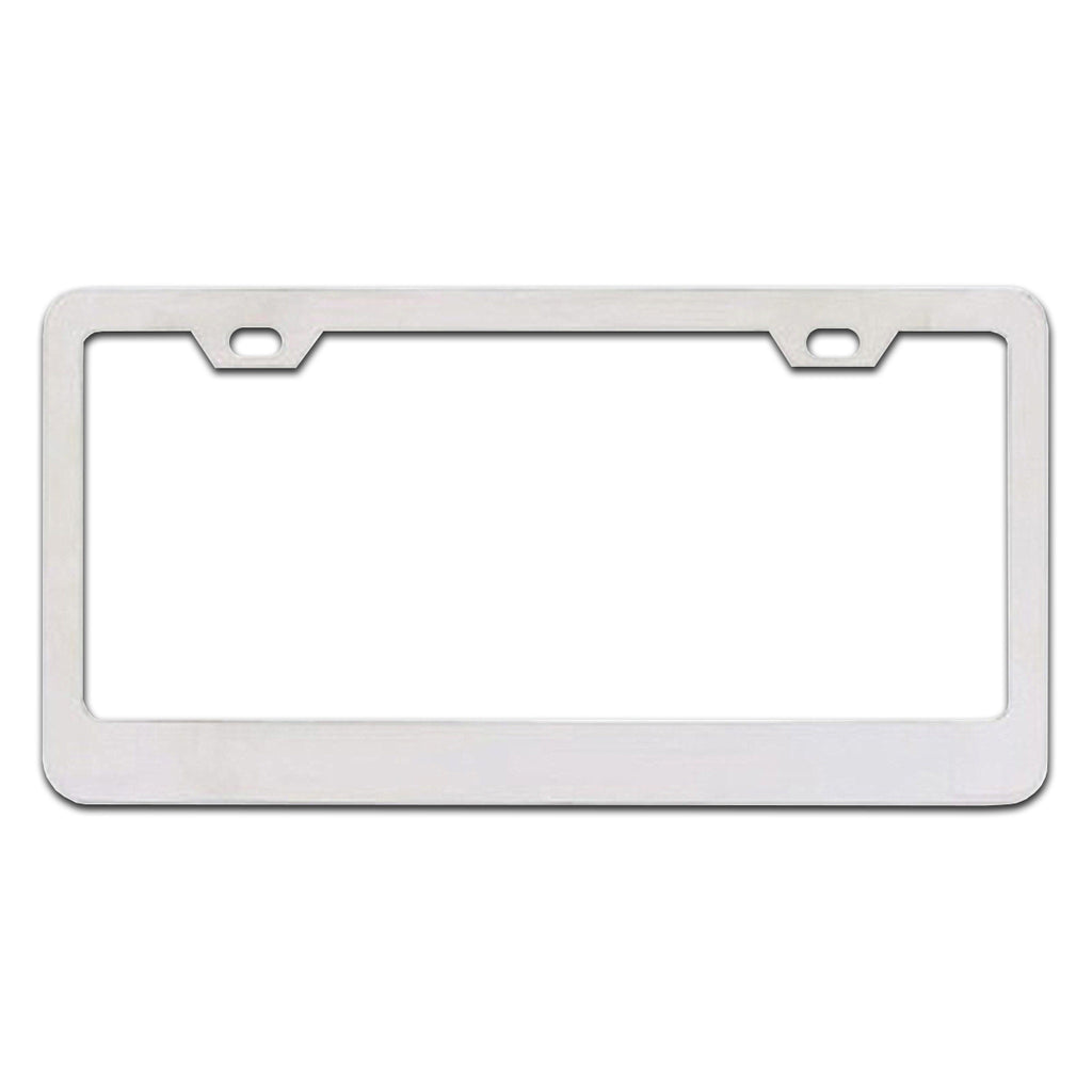 United Pacific - Chrome Wide Bottom 2 Hole License Plate Frame