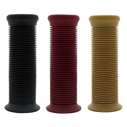 Motorcycle Rubber Grip Set - 7/8" or 1" (22/25mm) - Red, Natural or Black (Pair)