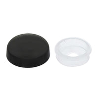 United Pacific - Black Plastic Snap-On Cap For #6 And #8 Screw