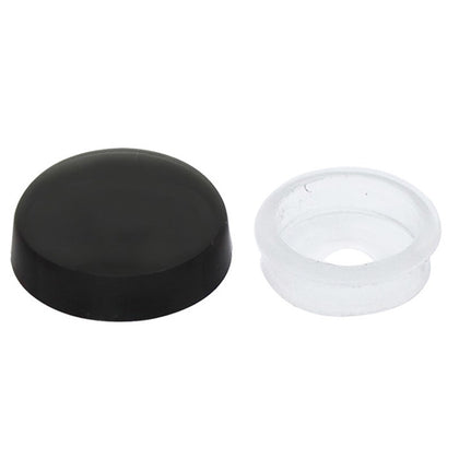 United Pacific - Black Plastic Snap-On Cap For #10 And #12 Screw