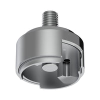 1/2"-13 Thread-On Shift Knob Mounting Adapter For Eaton Fuller Style 13/15/18 Shifter (Chrome)