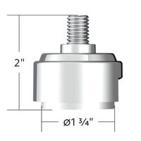 1/2"-13 Thread-On Shift Knob Mounting Adapter For Eaton Fuller Style 13/15/18 Shifter (Chrome)