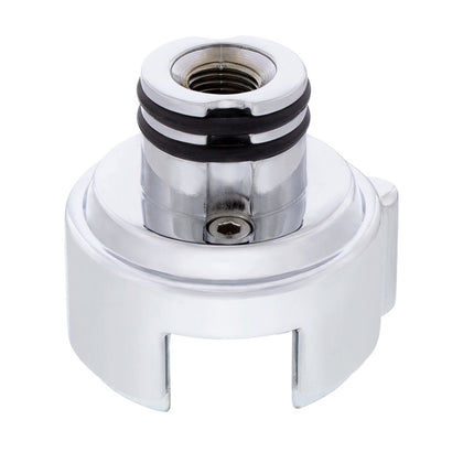 Gearshift Adapter w LED Mount For Eaton-Fuller 13/15/18 Speed (Chrome/Vertical)