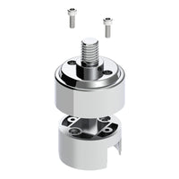 1/2"-13 Thread-On Shift Knob Mounting Adapter For Eaton Fuller Style 9/10 Shifter (Chrome)