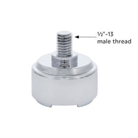 1/2"-13 Thread-On Shift Knob Mounting Adapter For Eaton Fuller Style 9/10 Shifter (Chrome)