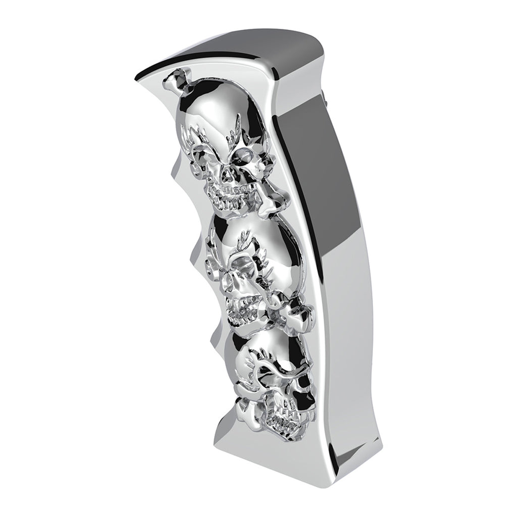 United Pacific - Thread-On Skulls Pistol Grip Gearshift Knob (Chrome, Red or Blue)