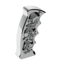 United Pacific - Thread-On Skulls Pistol Grip Gearshift Knob (Chrome, Red or Blue)