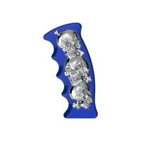United Pacific - Thread-On Skulls Pistol Grip Gearshift Knob (Chrome, Red or Blue)