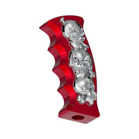 United Pacific - Thread-On Skulls Pistol Grip Gearshift Knob (Chrome, Red or Blue)