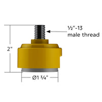 1/2"-13 Thread-On Shift Knob Mounting Adapter For Eaton Fuller Style 13/15/18 Shifter (Various Colors)