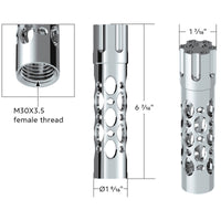 United Pacific - M30X3.5 Thread-On Austin Style Gun Cylinder Gearshift Knob (Chrome)