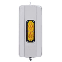 United Pacific - 7" X 16" 18 LED 430 Stainless Steel West Coast Mirror - Non-Heated