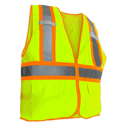 United Pacific - RigGear High Visibility Reflective Yellow Safety Vest (Various Sizes)