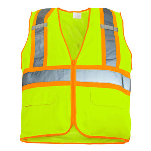 United Pacific - RigGear High Visibility Reflective Yellow Safety Vest (Various Sizes)