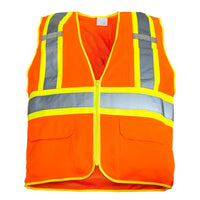 United Pacific - RigGear High Visibility Reflective Orange Safety Vest (Various Sizes)