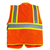 United Pacific - RigGear High Visibility Reflective Orange Safety Vest (Various Sizes)