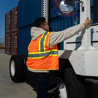 United Pacific - RigGear High Visibility Reflective Orange Safety Vest (Various Sizes)