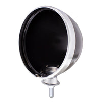 7" Chrome Dietz Style Headlight Housing Only and 34222 Pigtail (Pair) - Various Colors