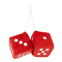 United Pacific - 3" X 3" Classic Fuzzy Dice (Various Colors)