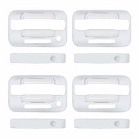 Chrome Door Handle Cover Set For 2004+ Ford F-150 4-Door Models With Keyless Entry