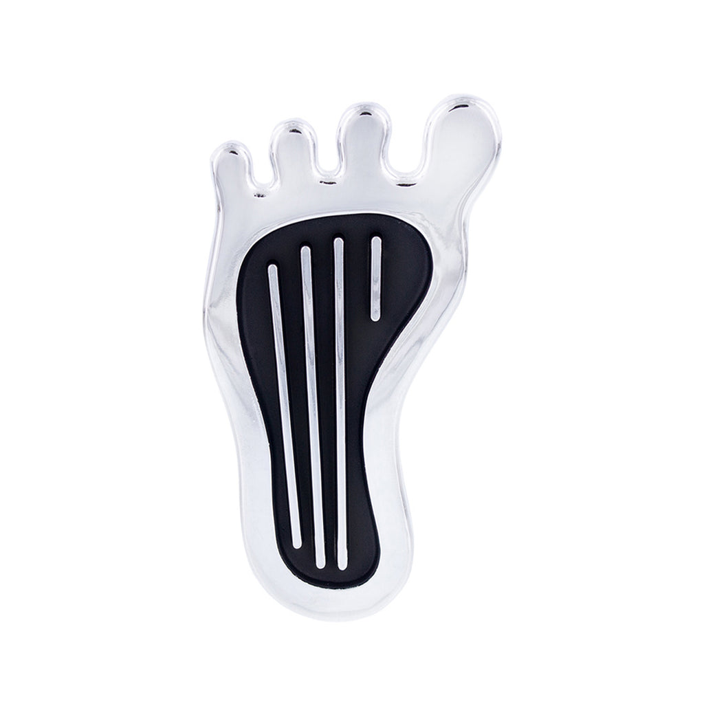 United Pacific - Chrome Barefoot Shape Dimmer Switch Cover