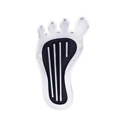 United Pacific - Chrome Barefoot Shape Dimmer Switch Cover