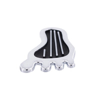 United Pacific - Chrome Barefoot Shape Dimmer Switch Cover