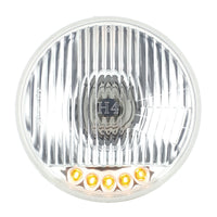 United Pacific - 5-3/4" Crystal Halogen Headlight With 5 LED Position Lights