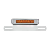 Chrome License Plate Light & Bracket With Red LED 3rd Brake Light (Various Colors)