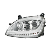 Chrome or Black Projection Headlight With LED Position Light & Sequential Signal For 2012-2021 Peterbilt 579 (Driver or Passenger Side)