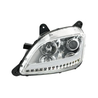 Chrome or Black Projection Headlight With LED Position Light & Sequential Signal For 2012-2021 Peterbilt 579 (Driver or Passenger Side)