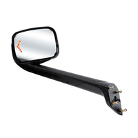 Hood Mirror Assembly w LED Lights On Mirror Cover & Glass For 2018-2024 Cascadia - Heated (Driver or Passenger Side)