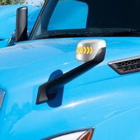 Hood Mirror Assembly w LED Lights On Mirror Cover & Glass For 2018-2024 Cascadia - Heated (Driver or Passenger Side)