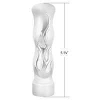 United Pacific - Thread On Flame Gearshift Knob With Adapter For Eaton Fuller 9/10 Speed (Chrome)