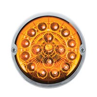 Double Fury 17 LED Dual Function Watermelon Torpedo Cab Light (Clear Lens) - Amber & Blue, Green or Purple LEDs