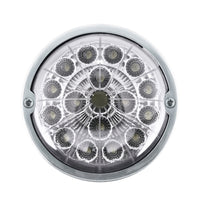 Double Fury 17 LED Dual Function Watermelon Torpedo Cab Light (Clear Lens) - Amber & Blue, Green or Purple LEDs