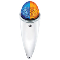 Double Fury 17 LED Dual Function Watermelon Torpedo Cab Light (Clear Lens) - Amber & Blue, Green or Purple LEDs