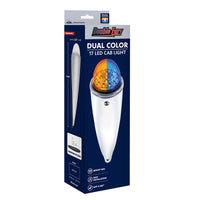 Double Fury 17 LED Dual Function Watermelon Torpedo Cab Light (Clear Lens) - Amber & Blue, Green or Purple LEDs