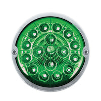 Double Fury 17 LED Dual Function Watermelon Torpedo Cab Light (Clear Lens) - Amber & Blue, Green or Purple LEDs