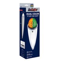 Double Fury 17 LED Dual Function Watermelon Torpedo Cab Light (Clear Lens) - Amber & Blue, Green or Purple LEDs