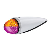 Double Fury 17 LED Dual Function Watermelon Torpedo Cab Light (Clear Lens) - Amber & Blue, Green or Purple LEDs
