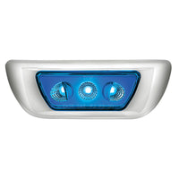 3 LED Double Fury Cab Light For 2013-2021 Kenworth T680 & 2012-2021 Peterbilt 579 (Clear Lens) - Amber & Blue, Green, Purple, Red or White LEDs