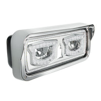 High Power LED Headlight With Turn Signal And Position Light (Chrome or Black) - Driver or Passenger Side