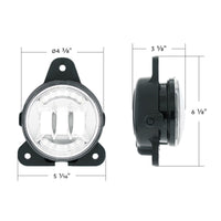 6 LED Competition Series Projector Fog Light For 2018-2024 Volvo VNR (Chrome or Black)