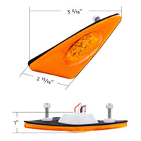 9 LED Competition Series Fender Light For 2007-2017 Kenworth T660 - Amber LEDs (Amber or Clear Lens) - Driver or Passenger