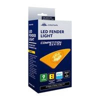 9 LED Competition Series Fender Light For 2007-2017 Kenworth T660 - Amber LEDs (Amber or Clear Lens) - Driver or Passenger